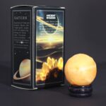 Yellow Jade Planet on a Sola Goldstone Stand - 40mm (30x15mm stand) - immagine 9