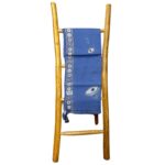 Nomad Sari On the Med Collection - Pario - Rich Blue & Gold Hand Painted Evil Eye Design - immagine 7