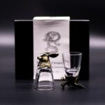Gift Set of 6 Shot Glasses (50ml) - Wild Forest Creatures - Antique Bronze - immagine 3