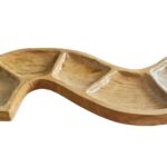 Snake Shaped Teak Bowl Aprox 55cm