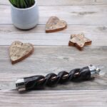 Spiral Carving Healing Wand - Copper Pipe Rock Quartz - immagine 4
