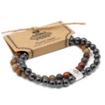 Magnetic Gemstone Bracelet - Picasso Jasper - immagine 3
