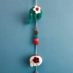 Felt Wall Hanging  -Elephants (random colours) - immagine 6