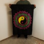 Cotton Wall Art (70x110cm) - Ying & Yang Mandala - immagine 2