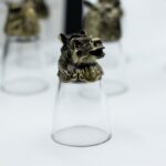Gift Set of 12 Bottom Up Shot Glasses (25ml) - Forest & Mystical Creatures - Antique Bronze - immagine 6
