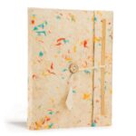 Lrg Lokta Mixed Colour Cotton Notebook (21x15cm) - 45 leafs - inc bookmark - immagine 4