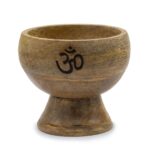 Lrg Ritual Bowl Incense Cone Holder 11x10 cm - Om