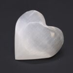 Selenite Heart - 7-8cm - immagine 2