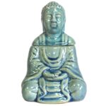 Sitting Buddha Oil Burner - Blue - immagine 7