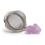 Raw Crystal Gemstone Tea Strainer - Amethyst Cluster - immagine 6