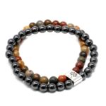 Magnetic Gemstone Bracelet - Picasso Jasper - immagine 2
