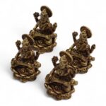 Brass Miniature Gods - Sarswati (52gms)  - 49mm - immagine 4