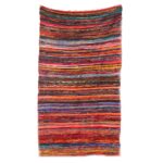 152 x 90cm Luxury Rag Rug - Orange - immagine 6