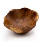 Medium Smooth Teakwood Fruit Bowl - 21x9cm - immagine 3