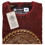 XLarge Stone Washed Teashirt - Chakra - Maroon - immagine 2