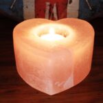 Salt Candle Holder - Med Heart