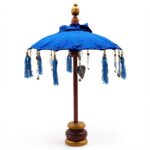 Bali Home Decor Parasol - Cotton - Blue- 40cm - immagine 2