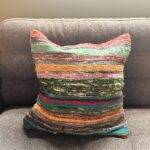 Rag Rug Cushion Covers - 40x40cm - Charcoal Greys - immagine 2