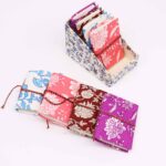 4x Floral Print Cotton Bound Notebooks 7x10cm - Assorted - immagine 2