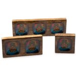 Med Enamelled Mango Tray Set - Hamsa - immagine 3