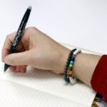 Magnetic Gemstone Bracelet - White Howlite Chackra - immagine 6