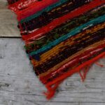 152 x 90cm Luxury Rag Rug - Orange - immagine 7
