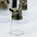 Gift Set of 12 Bottom Up Shot Glasses (25ml) - Forest & Mystical Creatures - Antique Bronze - immagine 11