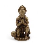 Brass Miniature Gods - Hanuman (30gms)  - 36mm - immagine 6