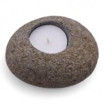 Natural Riverstone Candle Holder - Single Nightlight - immagine 7