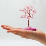 Gemstone Tree - Rose Quartz on Pink Agate Base (35 stones) - immagine 4
