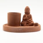 Multi Purpose Buddha Incense Plate - Natural Terracotta Style - immagine 8