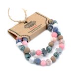 Set of 2 Gemstones Friendship Bracelets - Harmony - Rainbow Gemstones - immagine 2