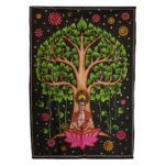 Cotton Wall Art (70x110cm) - Buddha Bodhi Tree