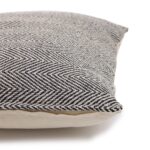 Classic Cushion Cover - Herringbone Fine Grey - 40x40cm - immagine 3