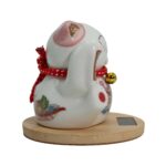 Solar Money Cat Wooden Base  - Pink moving Hand - immagine 3