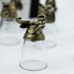 Gift Set of 12 Bottom Up Shot Glasses (25ml) - Forest & Mystical Creatures - Antique Bronze - immagine 12