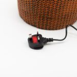 Grand Water Feature - 24x22x48cm - Colour Changing Crystal Ball in Greek Urn in Basket - immagine 3