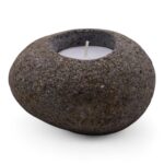 Natural Riverstone Candle Holder - Single Nightlight - immagine 8