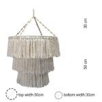 Macrame Soft Chandelier - Natural - immagine 6