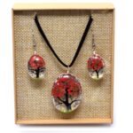 Pressed Flowers - Tree of Life set - Coral - immagine 3