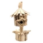 Driftwood Birdbox - On Stand - immagine 3