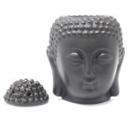 Buddha Head Oil Burner - Black - immagine 2