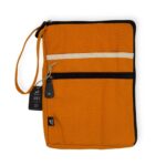 Canvas Travel Laptop Pouch - Orange - 24x33cm