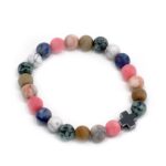 Set of 2 Gemstones Friendship Bracelets - Harmony - Rainbow Gemstones - immagine 3