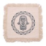 Hamsa Mandala  Cushion - 45x45cm - green