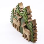 Lost in the Forrest -  Two Dear in the Forrest 3D Wooden Decoration - 18x23cm - immagine 9