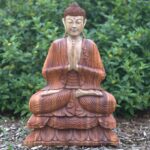 Hand Carved Buddha Statue - 80cm Welcome - immagine 6