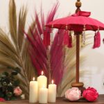 Bali Home Decor Parasol - Cotton - Pink- 40cm - immagine 5