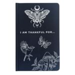 Black Gratitude Journal with Silver Lining - 120 pages - I am Thankful For - immagine 4
