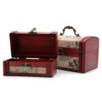 Sets of 2 Colonial Boxes - Rose Design - immagine 4
